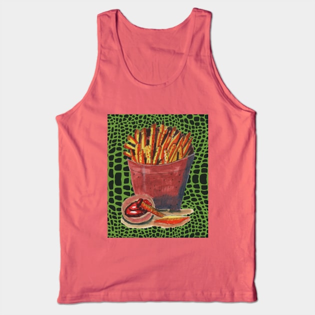 French Fries Tank Top by Mila-Ola_Art